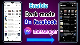 Facebook messenger me dark mode kaise kare || Change messenger theme