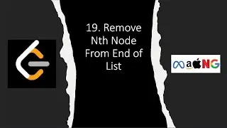 Remove Nth Node From End of List | Linked List | Python | LeetCode 19 | Single Pass