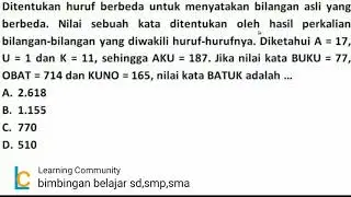 pembahasan soal HOTS USBN SD 2019 || Matematika USBN