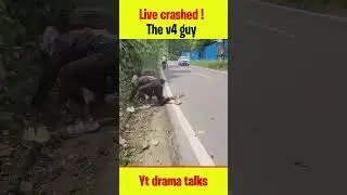 121/500 LIVE CRASHED @thev4guy30  🤯😱 #minivlog #motovlog #youtubeshorts #elvishyadavvlogs #shorts