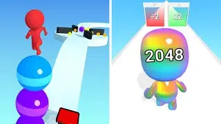 Stack Rider Vs Man Run 2048 🎃🎃Max Levels 1/9999 Walkthroug Gameplay