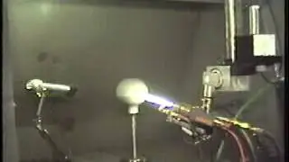 Gantry Robot Spraying a ball valve