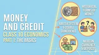 Money and Credit Class 10 Economics Ch 3 Part 1| Medium of Exchange Explained#money #credit #economy