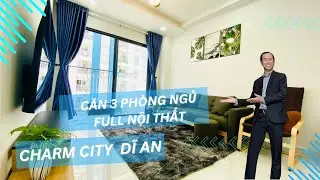 Charm City căn 3 Ph&ograve;ng Ngủ 94m2 - Full Nội Thất