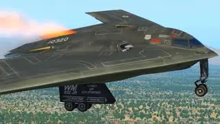 Aircraft B-2 Spirit Emergency Landing / X-Plane 11 #Shorts