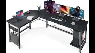 Coleshome L Shaped Gaming Desk, Corner Computer Desk