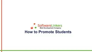 How to promote students in the SoftwareLinkers school management software