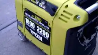 Ryobi RYi2200 inverter generator first run