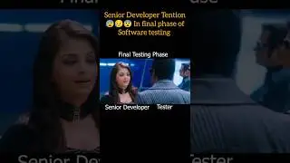 Senior Developer Tention 😥😨 in final phase of software testing #shorts #software #developer #viral