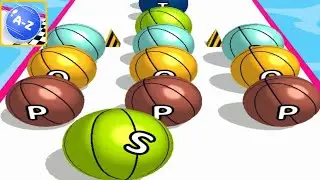AZ Run - 2048 ABC Runner ! All Levels Gameplay (139-142) android, ios