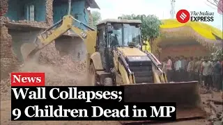 Tragic Wall Collapse At Madhya Pradesh Temple Leaves Nine Children Dead and Several Injured