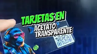 Tarjetas personales o de visita en acetato transparente