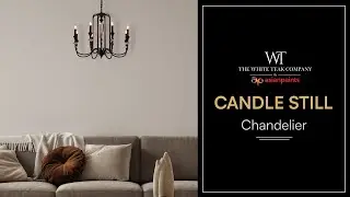 Candle Still Large, Black Acrylic Glass Chandelier | The White Teak Company by Asian Paints