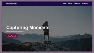 How To Create A Website Landing Page Using HTML And CSS | Learn Web Design Tutorial