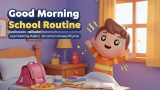 &ldquo;Good Morning School Routine Song for Kids 🌞 | Learn Morning Habits | 3D Cartoon Nursery Rhymes&rdquo;