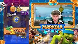 FUI DESAFIADO EM LIVE NO CLASH ROYALE !