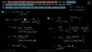 6.47 | Irodov Solutions | Modern Physics
