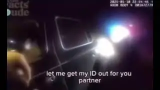 An old man gets pulled over ( stop sign ? )