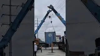 Amazing The Power Crane Lifting Container -13922#shorts #youtubeshorts #truck #road #crane #lifting