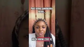 How to pass your post utme screening 2025_Know the difference_#postutme