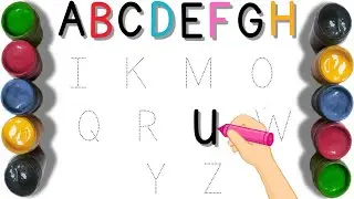 ABCDEFGHIJKLMNOPQRSTUVWXYZ | Alphabet | ABC Song | Learn ABC | Easy Draw and Paint Alphabet A to Z
