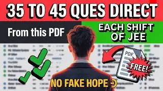 Finally 100% Confirm Question out💯- My 99%ile in 10 days💯 City intimation out 🔥| JEE City intimation