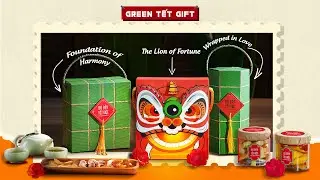 LION OF FORTUNE & FOUNDATION OF HARMONY & WRAPPED IN LOVE | IKACHI GREEN TẾT GIFT