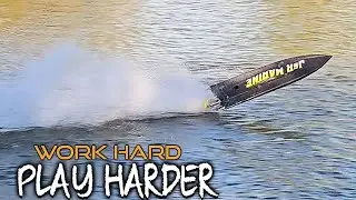 Эта лодка опасна. Dominator 33 Big Ole Prop Fe Rc Boat.