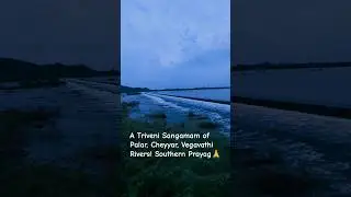 Stunning view of Nature! The Palar river flows along with Cheyyar and Vegavathi at Palayaseevaram.