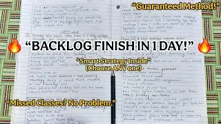 &ldquo;Backlog Test Kaise Clear Kare? 1 Day Smart Strategy for Offline Coaching Students | NEET/ JEE🔥
