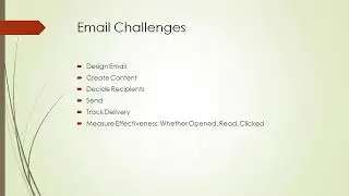 E Mail Challenges I Digital Marketing Pt 4 I M B.A l Indian Universities