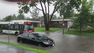 Halifax Dr. Ottawa flooded August 10 2023