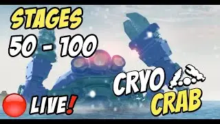🔴 LATE TO THE CRYO CRAB! | Boom Beach Mega Crab | Stages 50-100