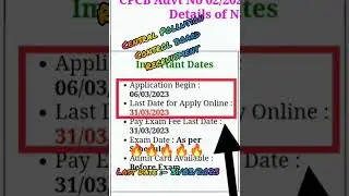 Central Pollution Control Board Recruitment🔥🔥// #2023 #govtjobs #pollution #cpcb #newdelhi #officers