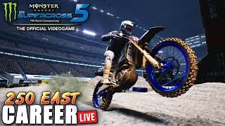 Monster Energy Supercross 5 - 250 East Career Mode Gameplay - Part 1