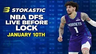 NBA DFS Live Before Lock (Saturday 1/10/26) | DraftKings & FanDuel NBA Lineups