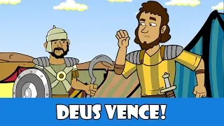 DESENHOS BÍBLICOS - DEUS VENCE CONTRA OS FILISTEUS