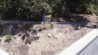 Custom Concrete Retaining Wall With A Great View Of Downtown Los Angeles! (Drone Footage)