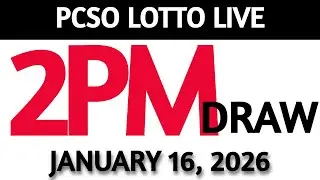 Lotto Result Today 2pm Draw January 16, 2026 Swertres Ez2  PCSO LIVE