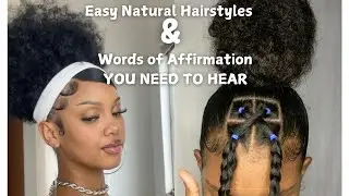 PT2 EASY Back to School hairstyles for Students + Words of Affirmation you need to tell yourself