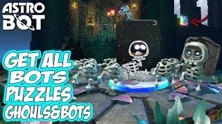 Astro Bot - How to GET All COLLECTIBLES in GHOULS AND BOTS (Secret Level)