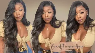 My Go-To Fall 2020 Hairstyle! Bouncy Volumed Hair! Bomb Body wave texture wig! BeautyForever Hair