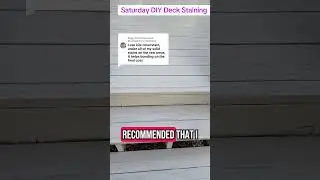 DIY Saturday Deck Staining with SuperDeck Gauntlet Gray | Sherwin-Williams Stain Tutorial