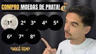 CONHE&Ccedil;A AS 8 MOEDAS DE PRATA QUE FAZEM PARTE DA MINHA COLE&Ccedil;&Atilde;O!!!