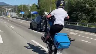 Максимальный разгон + езда на заднем колесе Kawasaki KL250 Super Sherpa