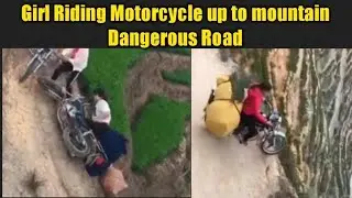 Dangerous Bike ride Motorcycle up to high Mountain in China and Pakistan
