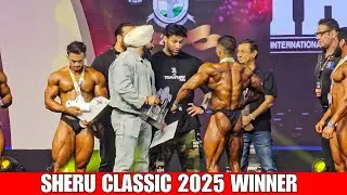 Bhuwan Chauhan On Stage🏅 Gave ADVICE To Winner Bodybuilder | Sheru Classic 2025