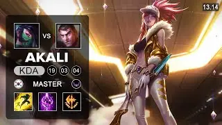Akali vs Jayce Mid - KR Master - Patch 13.14 Season 13