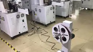 Automatic Twin Parallel wire stripping crimping tin soldering machine