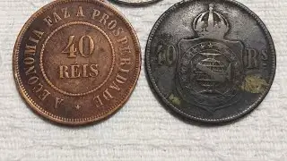VEJA COMO FAZER HIGIENIZA&Ccedil;&Atilde;O EM MOEDAS DE COBRE E BRONZE SEM DESTRUIR  AS PATINAS E O VALOR DA MOEDA